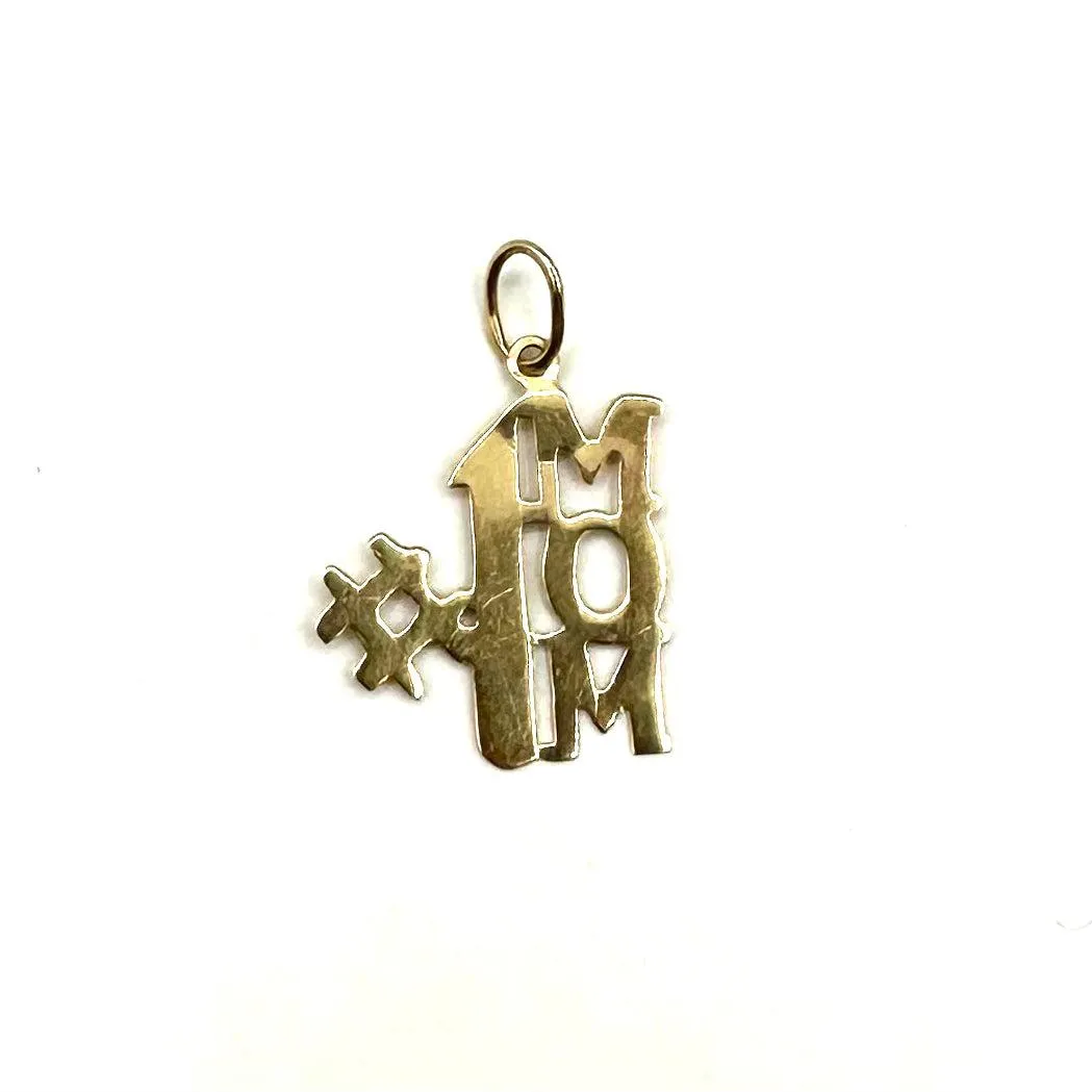 Vintage 14K #1 Mom Charm