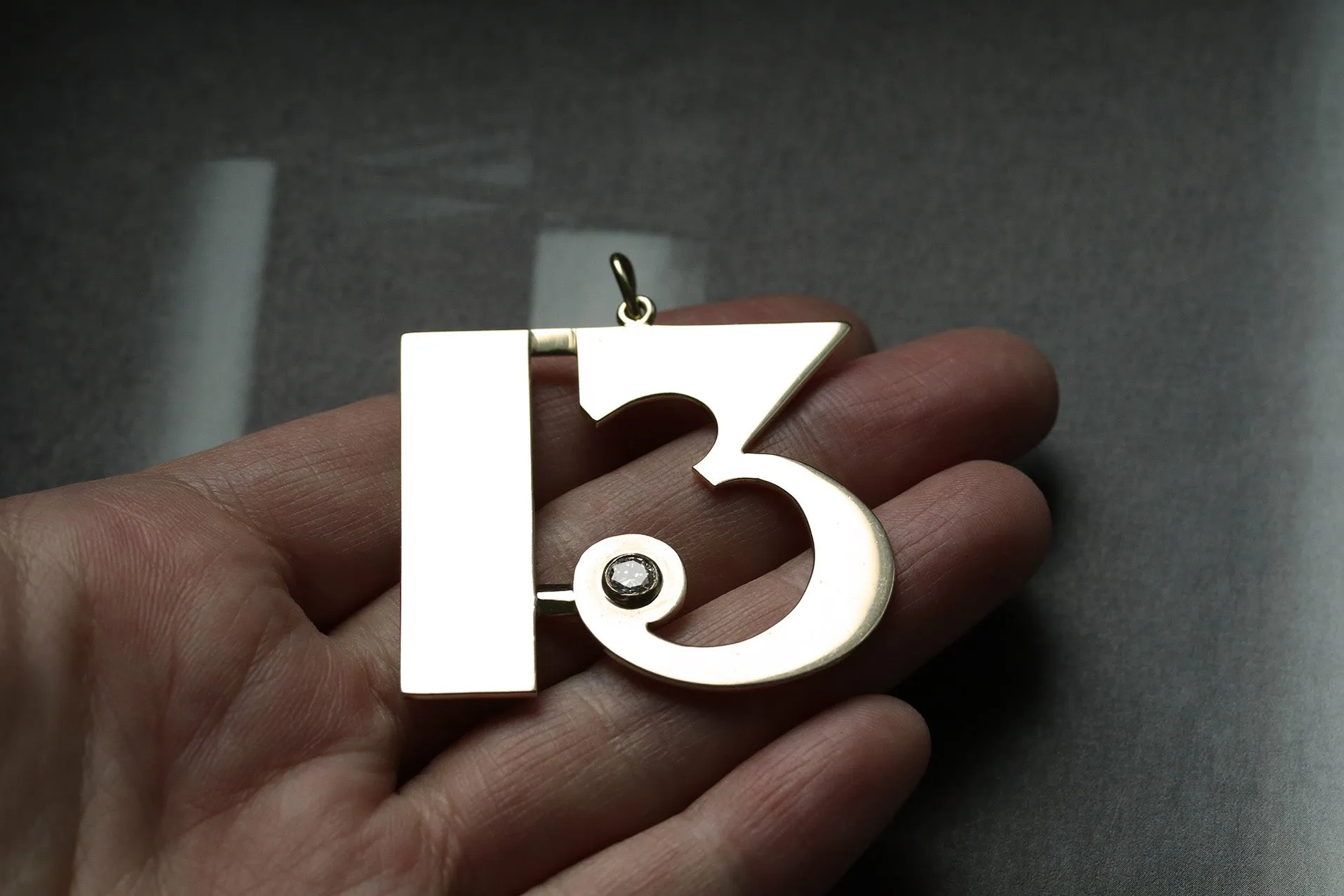 Vintage 70s Large Cartier '13' Pendant