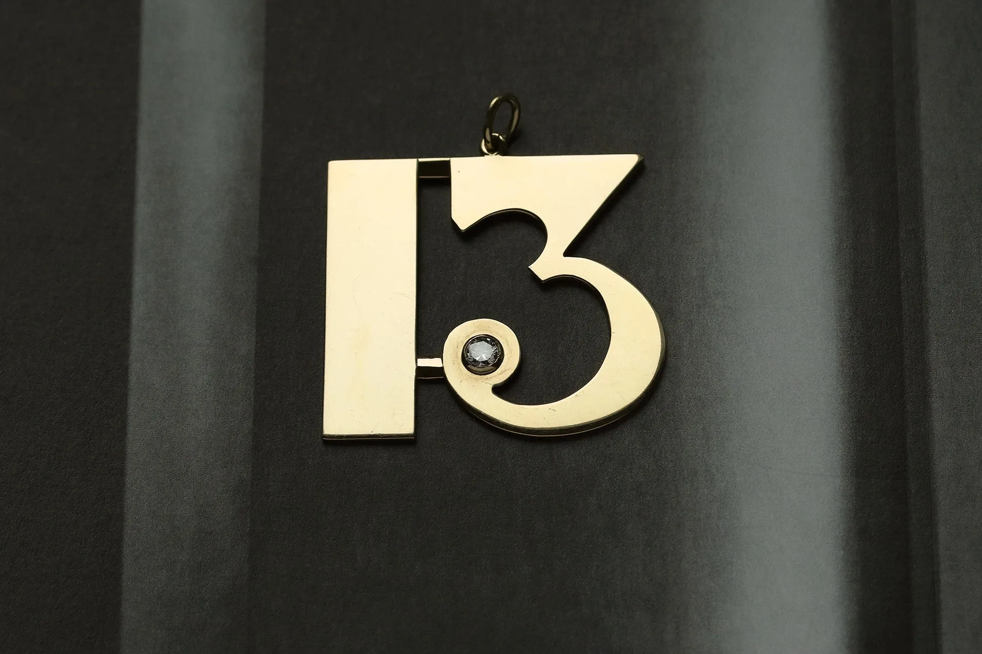 Vintage 70s Large Cartier '13' Pendant
