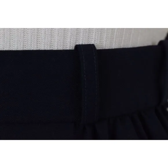 Vintage 90s Wool Jaeger Navy A-line Skirt size 10 | 25 waist