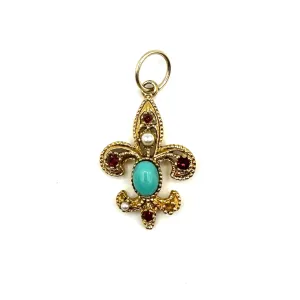 Vintage Bejeweled Fleur-de-Lis