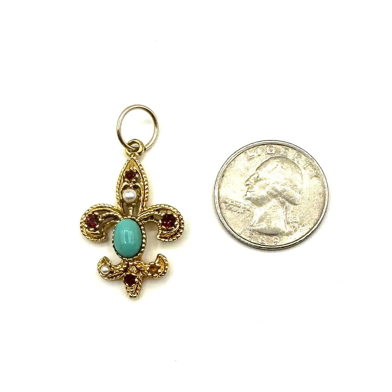 Vintage Bejeweled Fleur-de-Lis