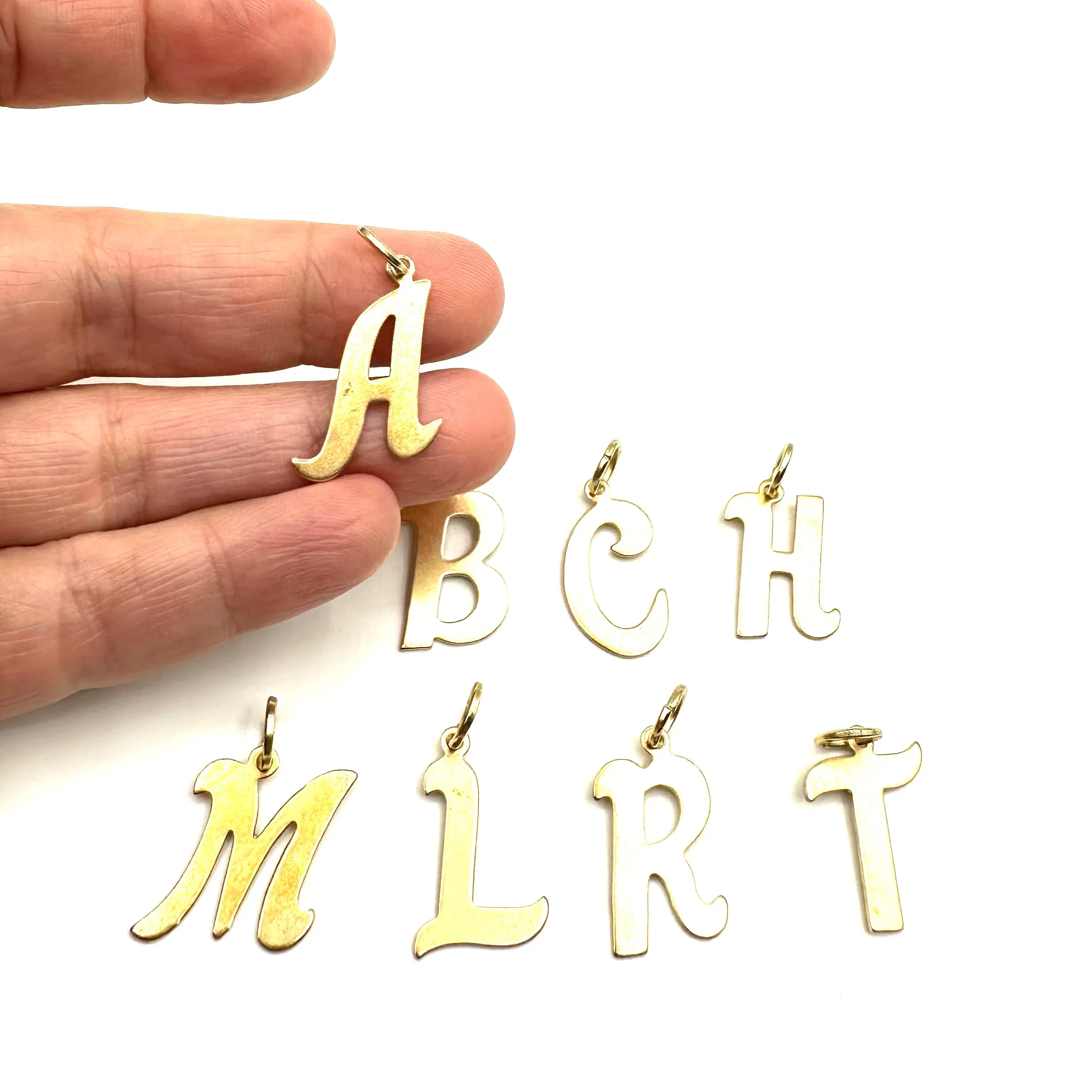 Vintage Brass Initials