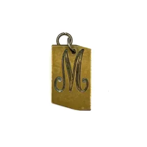 Vintage Brass Letter M