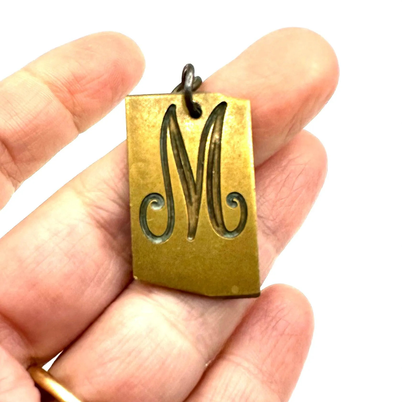 Vintage Brass Letter M