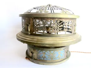 Vintage Brass Round Ceiling Chandelier