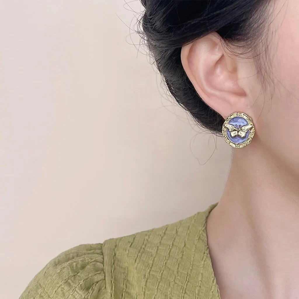 Vintage Butterfly Earrings
