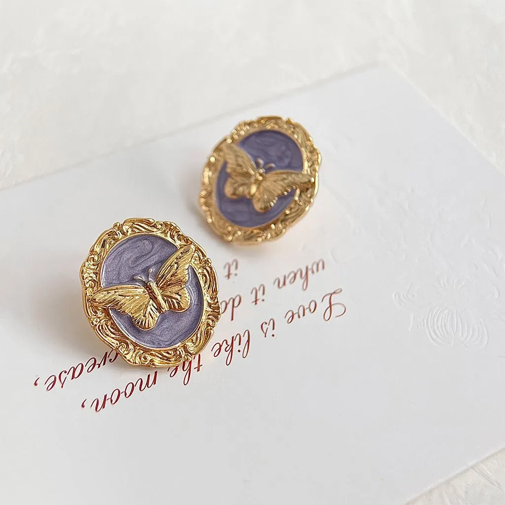 Vintage Butterfly Earrings