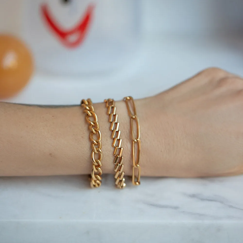 Vintage Cartier Open Oval Curb Chain Bracelet