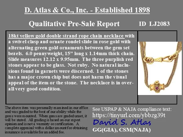 Vintage Double Strand Rope Chain