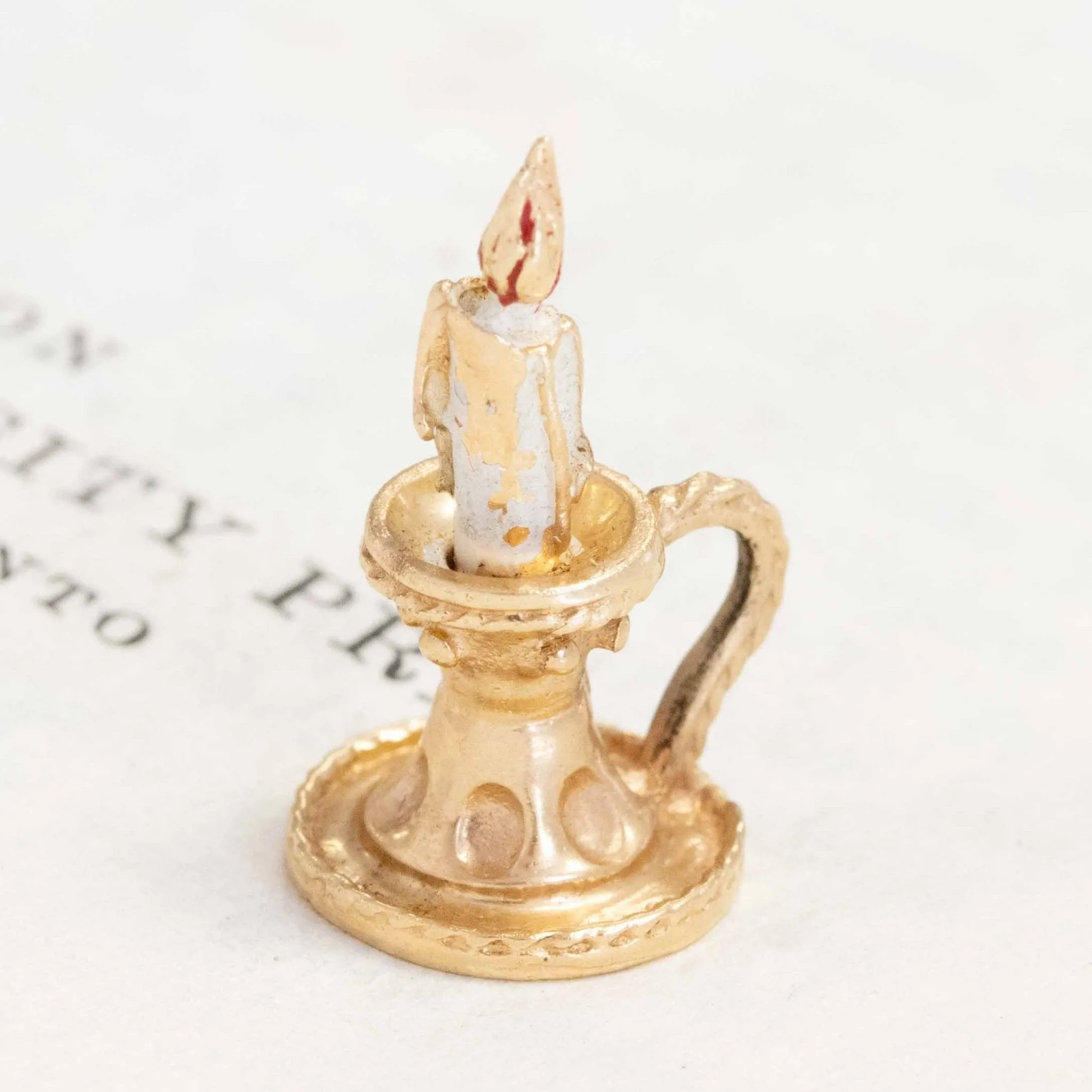 Vintage Enamel Lantern Charm