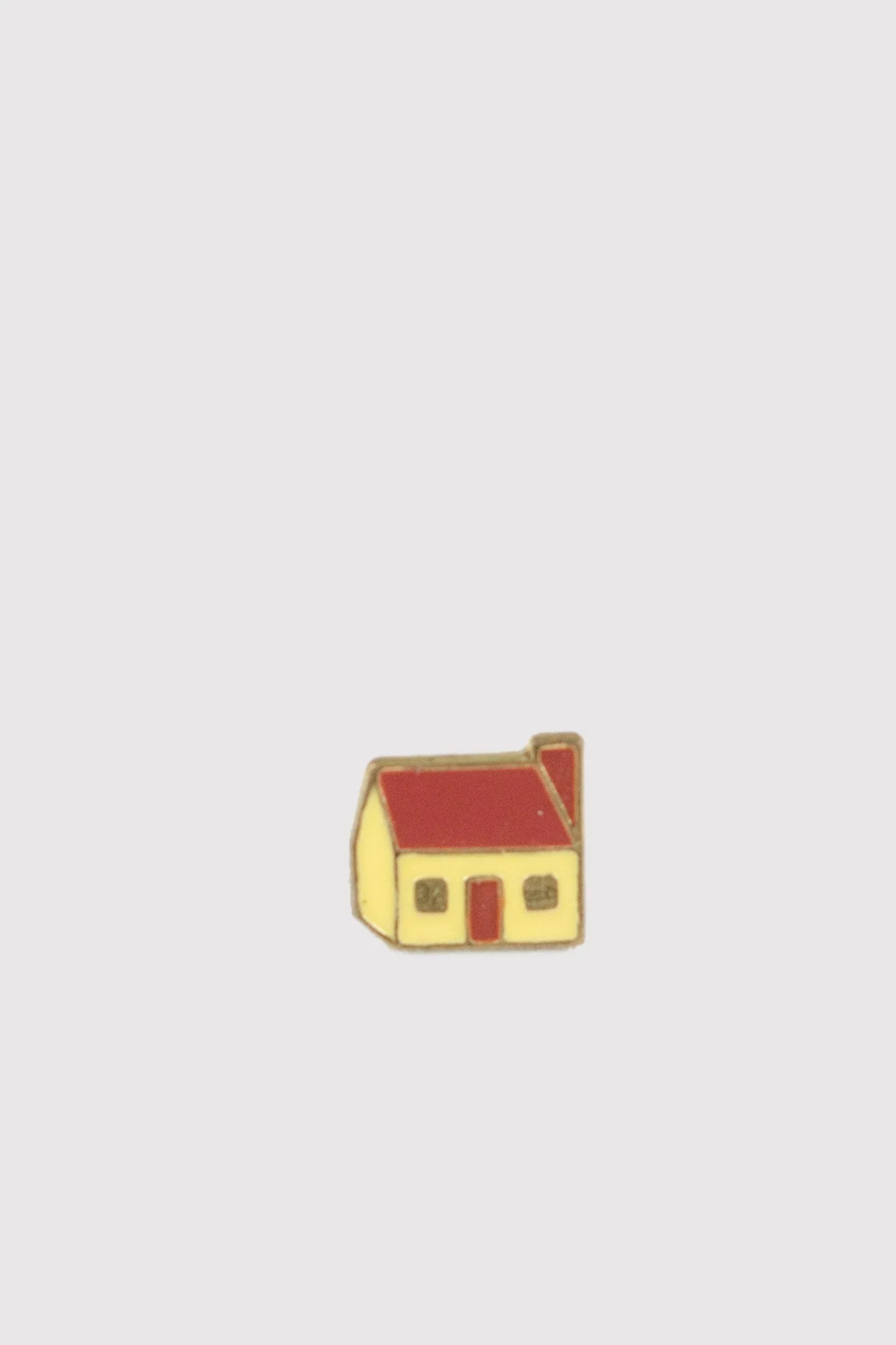 Vintage Enamel Pin - House