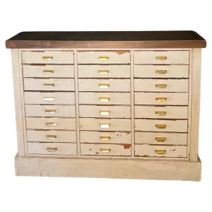 Vintage French Apothecary Console Cabinet