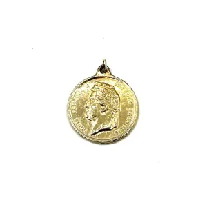 Vintage French Coin Charm