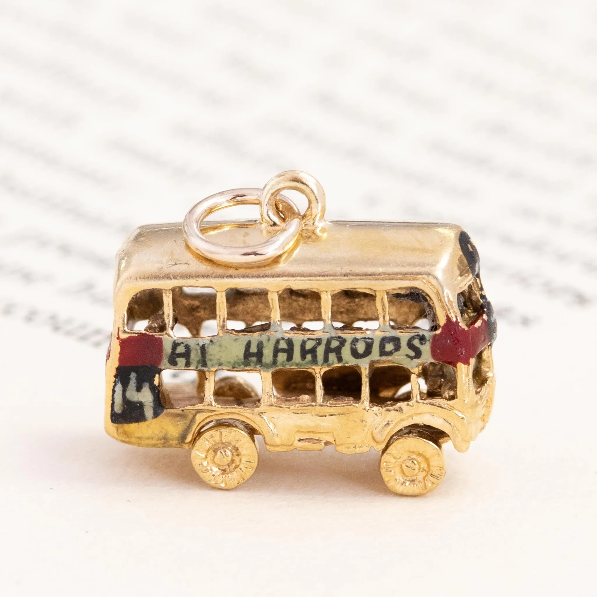 Vintage Harrods Bus Charm