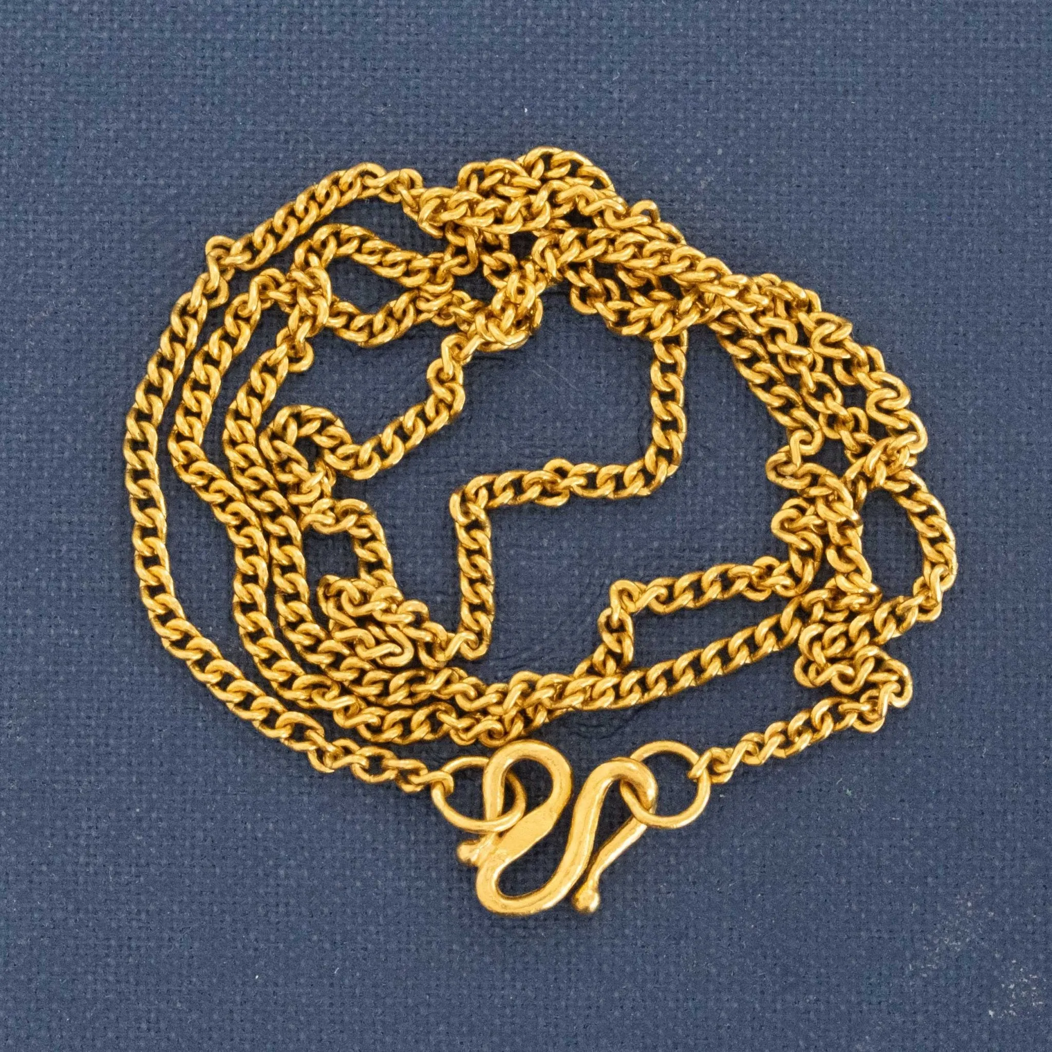 Vintage High Karat Curb Link Chain, 22kt
