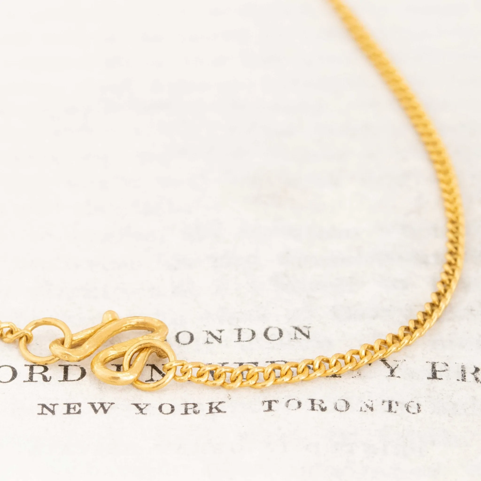 Vintage High Karat Curb Link Chain, 22kt