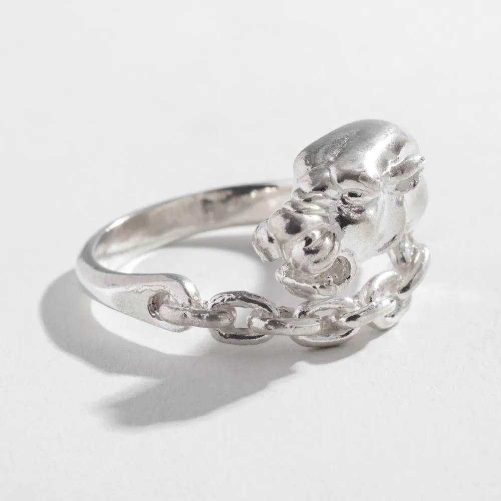 VINTAGE PANTHER IN CHAINS RING