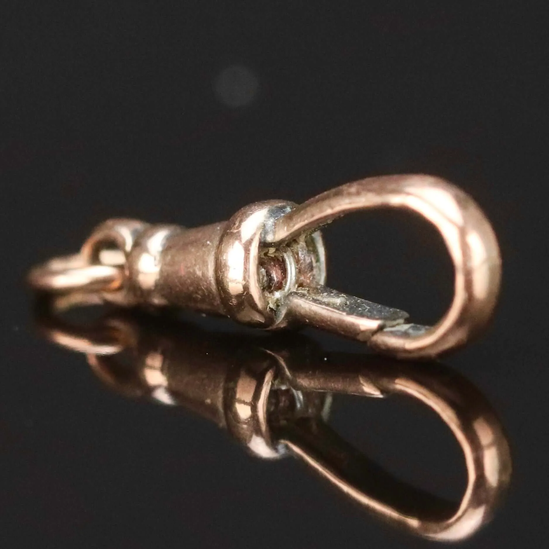 Vintage rose gold dog clip