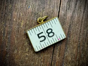 Vintage Ruler Pendant/Charm