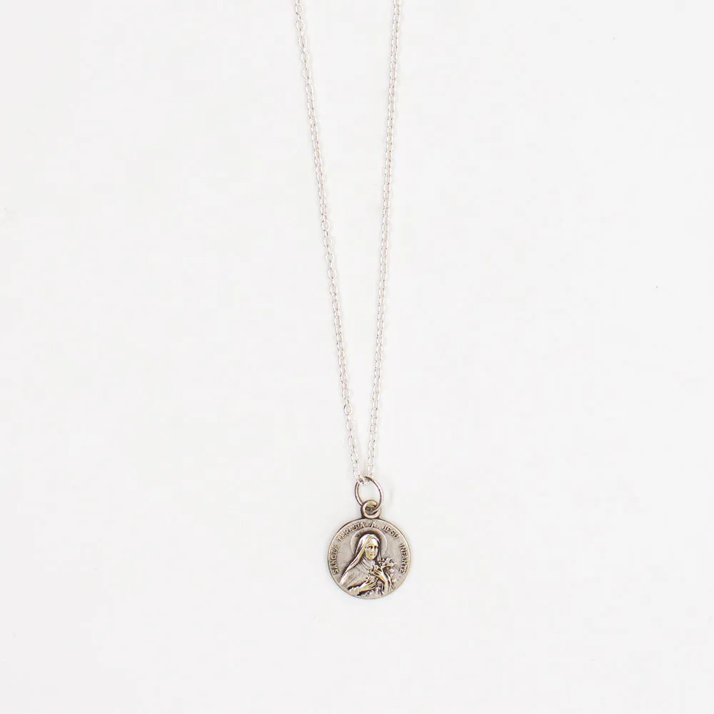 Vintage Saint Medal Saint Therese v186