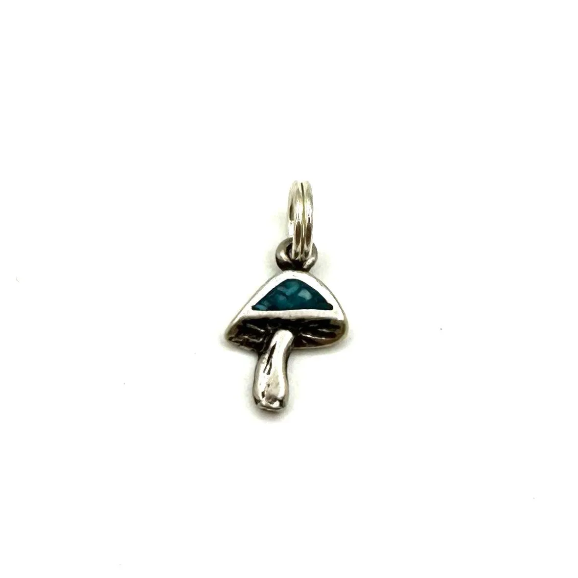 Vintage Sterling and Turquoise Mushroom