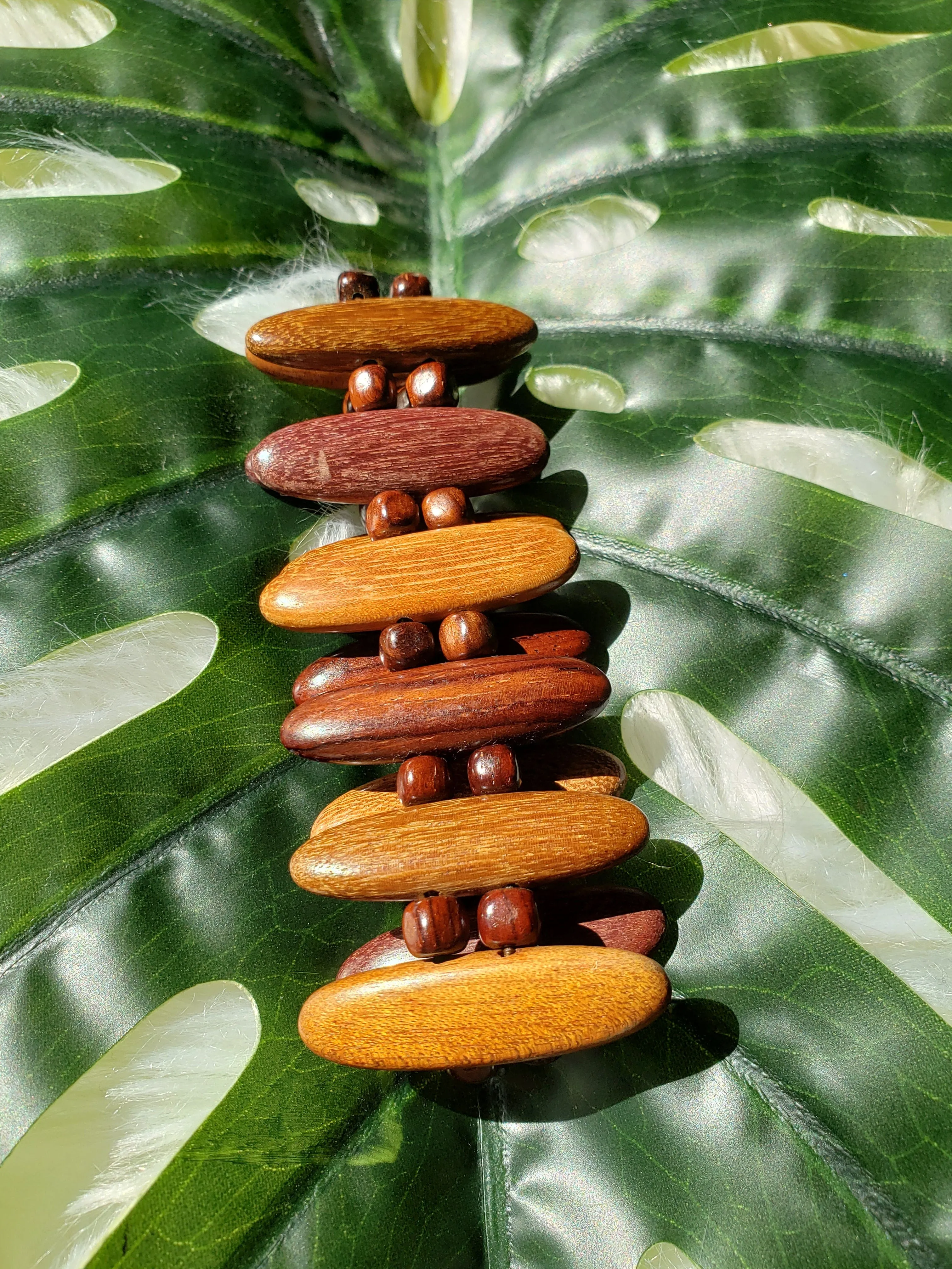 Vintage - Wood Beaded Bracelet