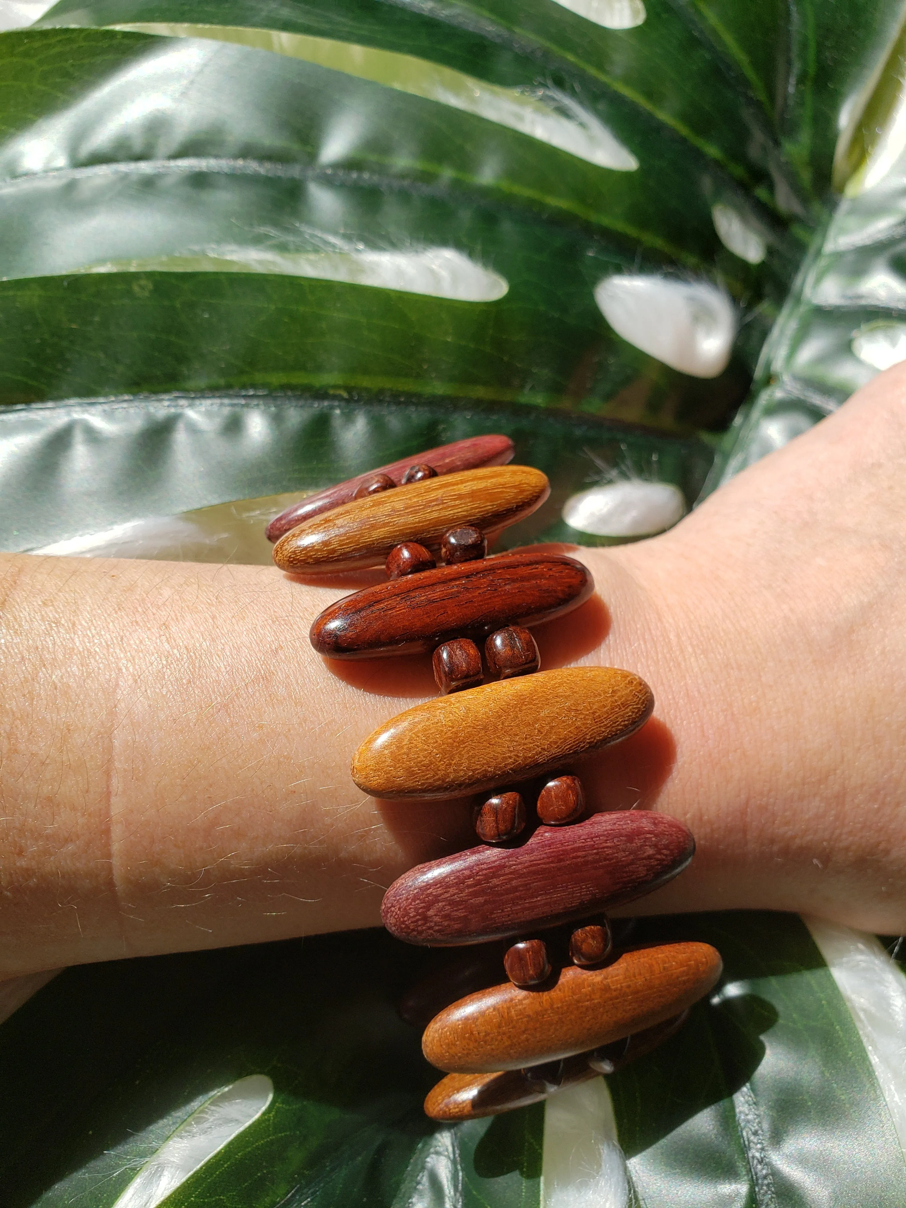 Vintage - Wood Beaded Bracelet