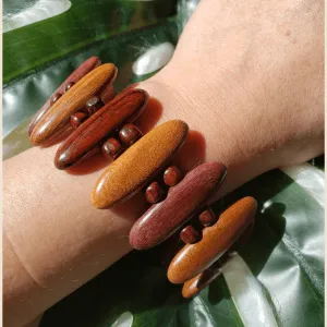 Vintage - Wood Beaded Bracelet