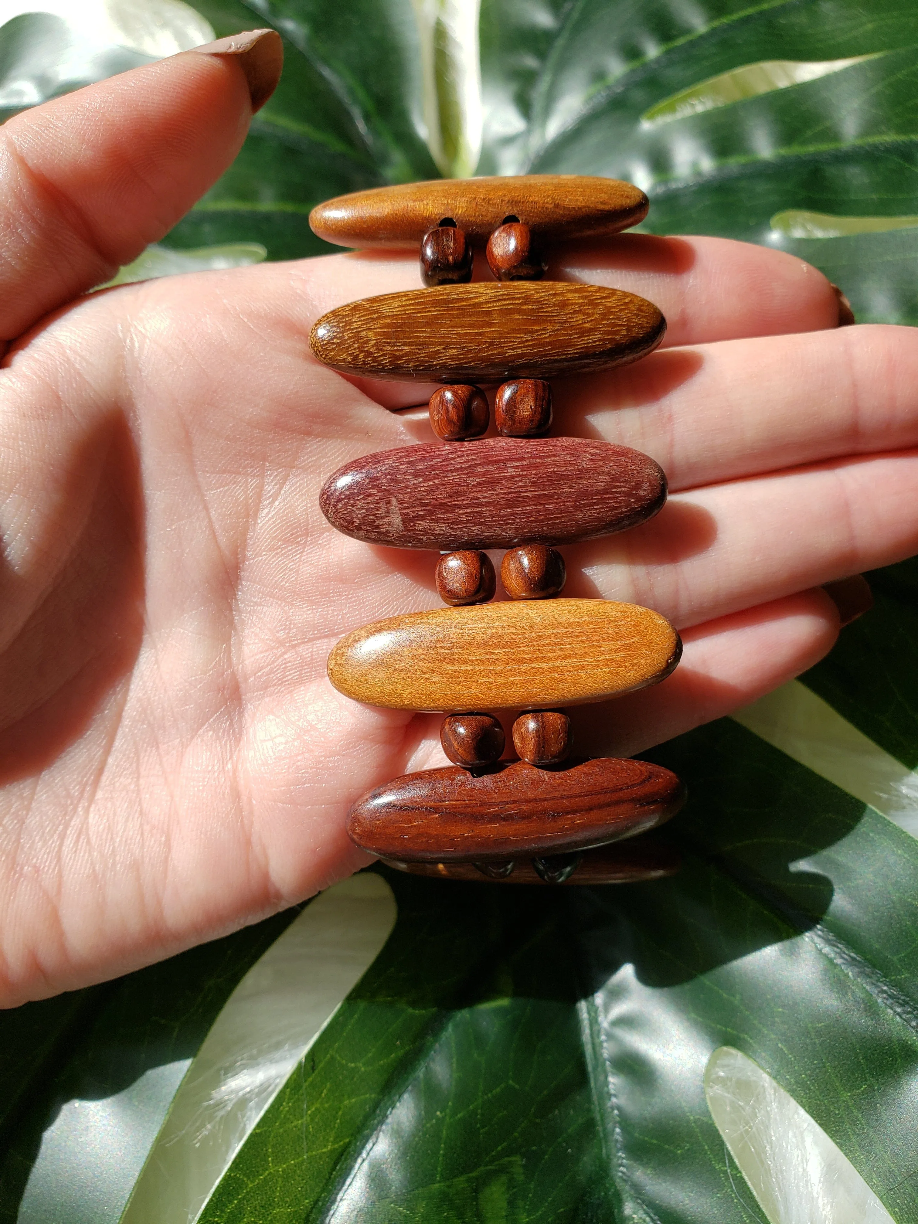 Vintage - Wood Beaded Bracelet