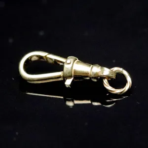 Vintage yellow gold dog clip