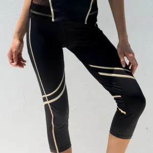 WARRIOR SPIRIT - Mesh Sides Capri Legging