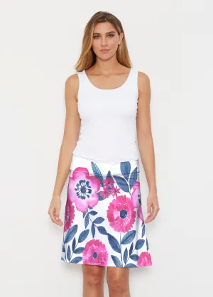 Watercolor Blooms (13355) ~ Silky Brenda Skirt 21 inch
