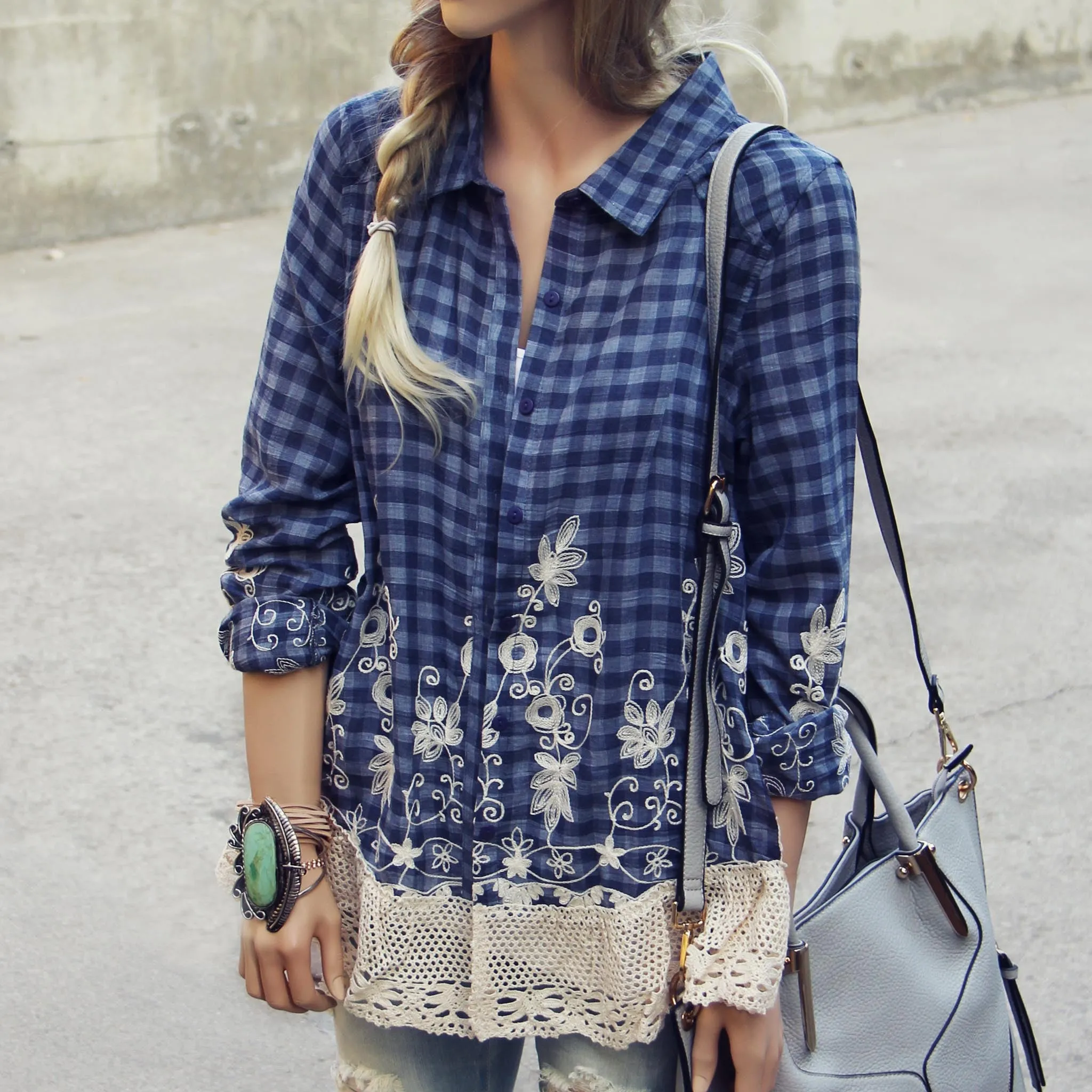 Weathered Hem Top