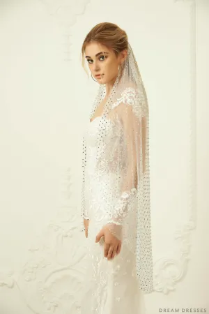 Wedding Veil With Crystals (#Roseta)