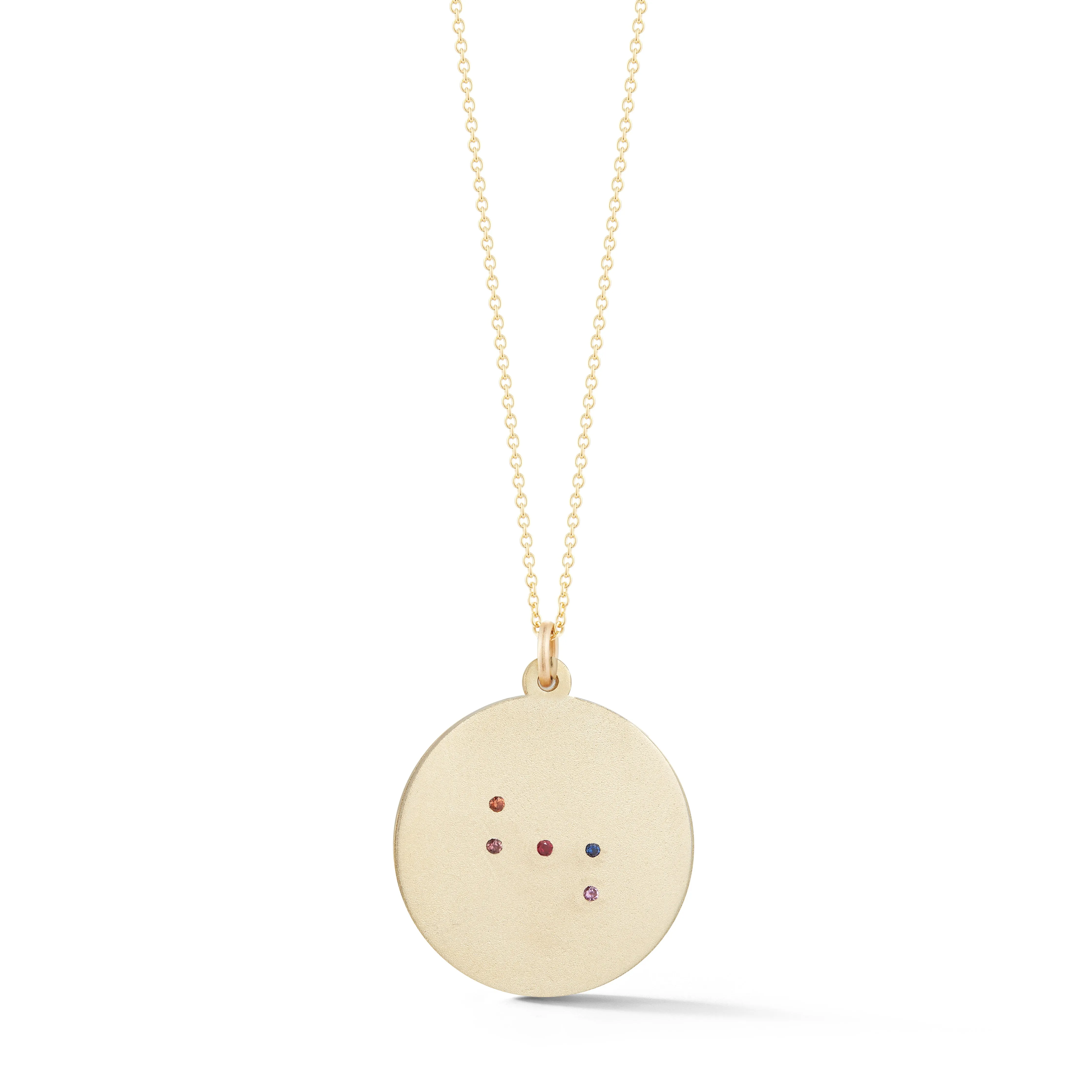 Wolf Solid 14K Gold Charm Chain Necklace with Diamonds