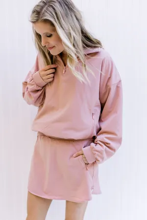 X Athleisure Dusty Pink 1/4 Zip