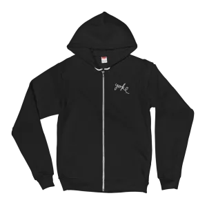 Yoke & Co. Script Zip Up Hoodie