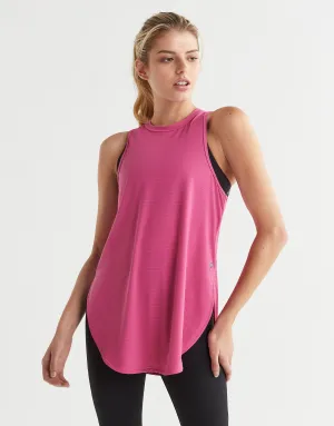 ZELA Longline Tank - Pink
