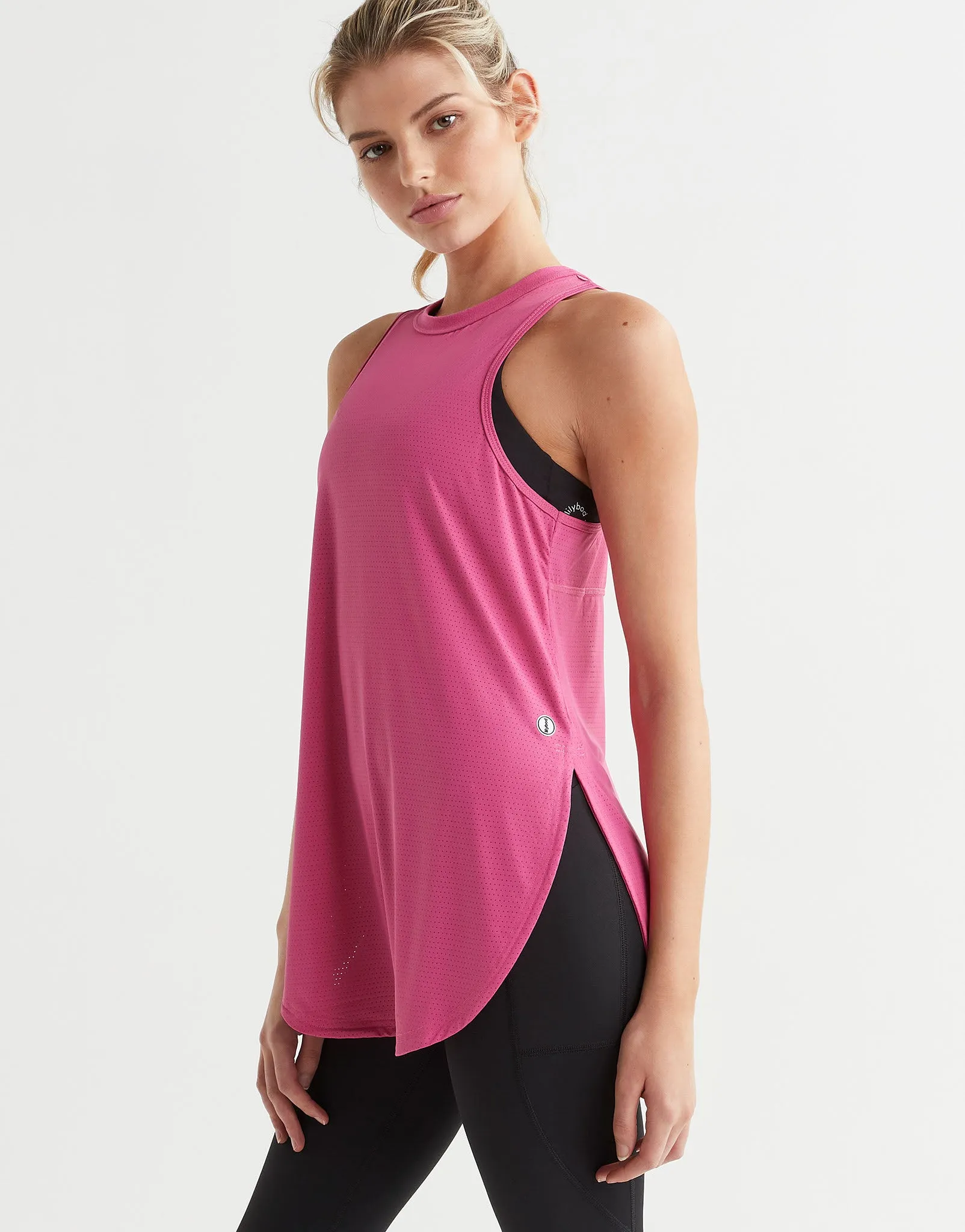 ZELA Longline Tank - Pink