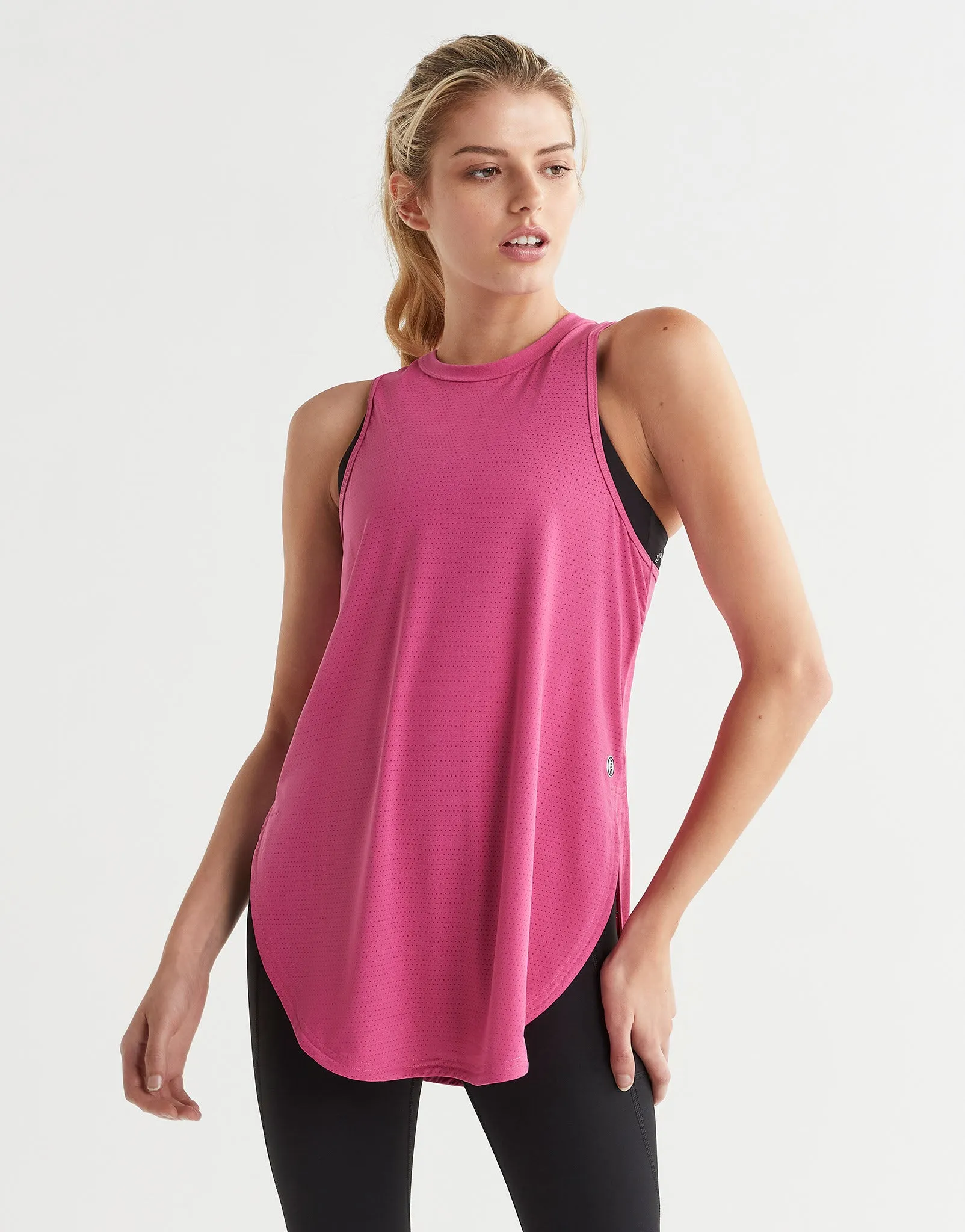 ZELA Longline Tank - Pink